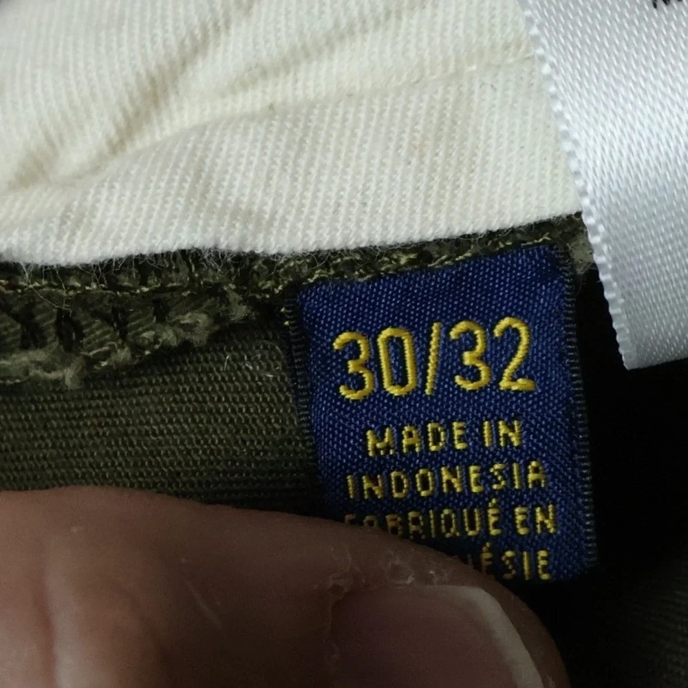 Polo Ralph Lauren Stretch Classic Fit Chinos Olive Green Mens 30/32 Pants